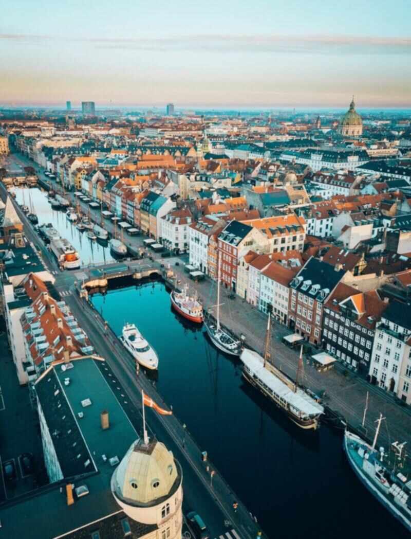 K&oslash;benhavn 1995 set fra luften